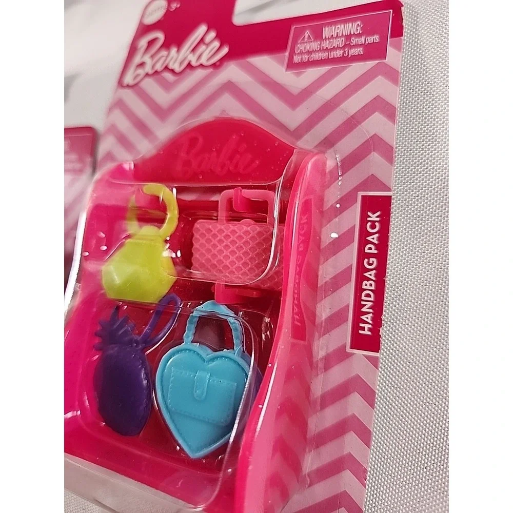 Lot of 3 Barbie Doll Accessories Sets Shoes Glasses Necklaces Handbags Doggie